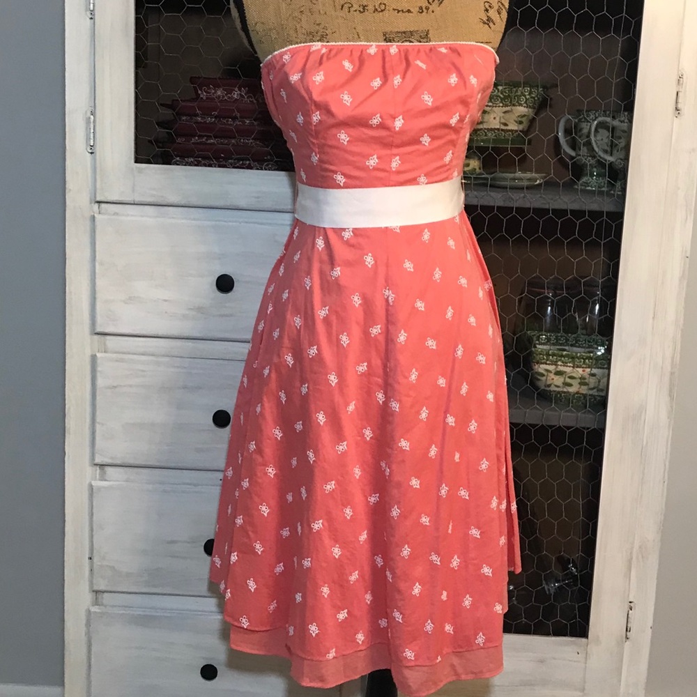 Guess coral sleeveless dress